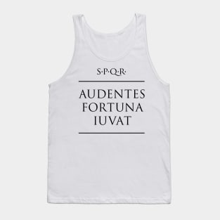 Latin quote Audentes fortuna iuvat Tank Top